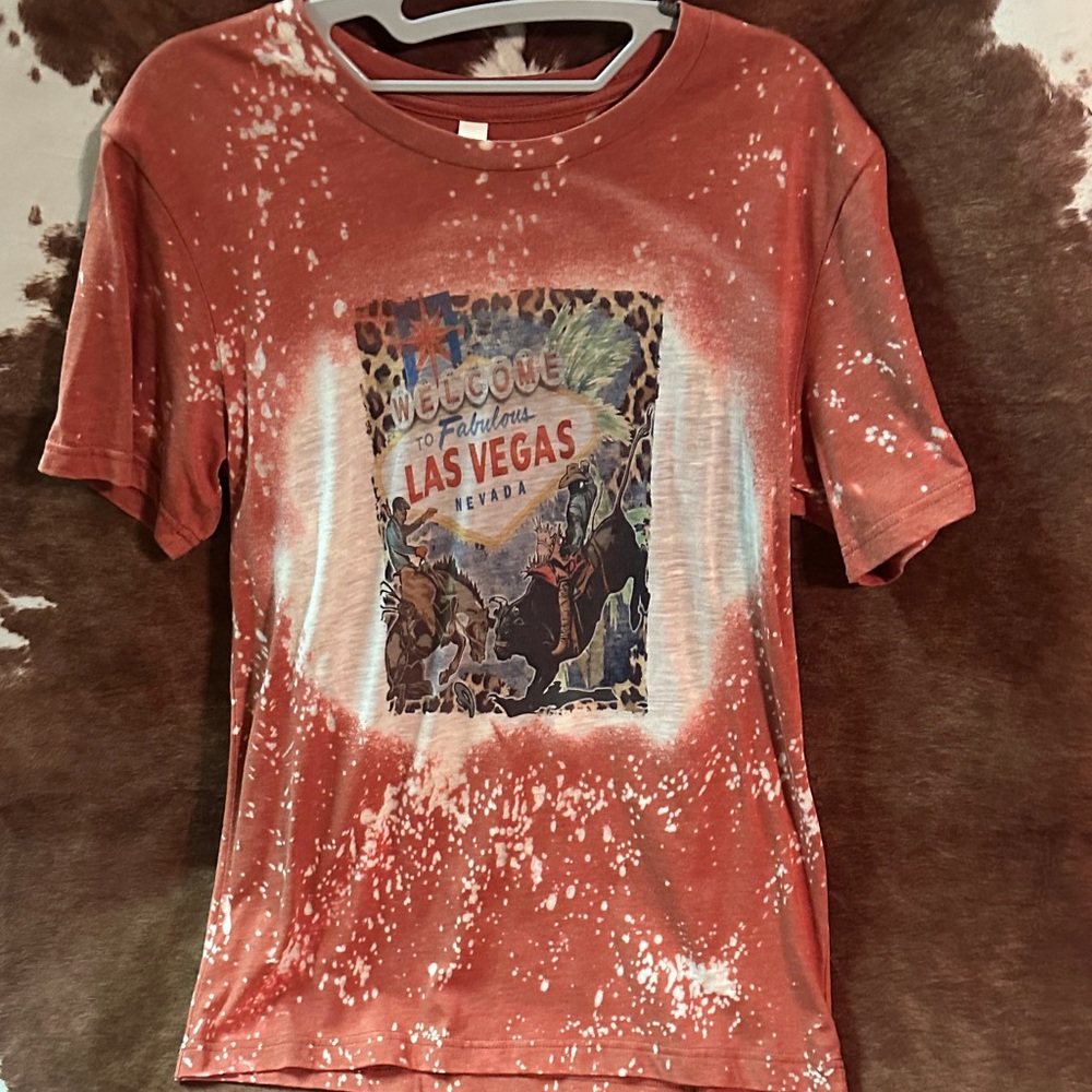 Bella Canvas Kids Tee - Red with Las Vegas Graphic